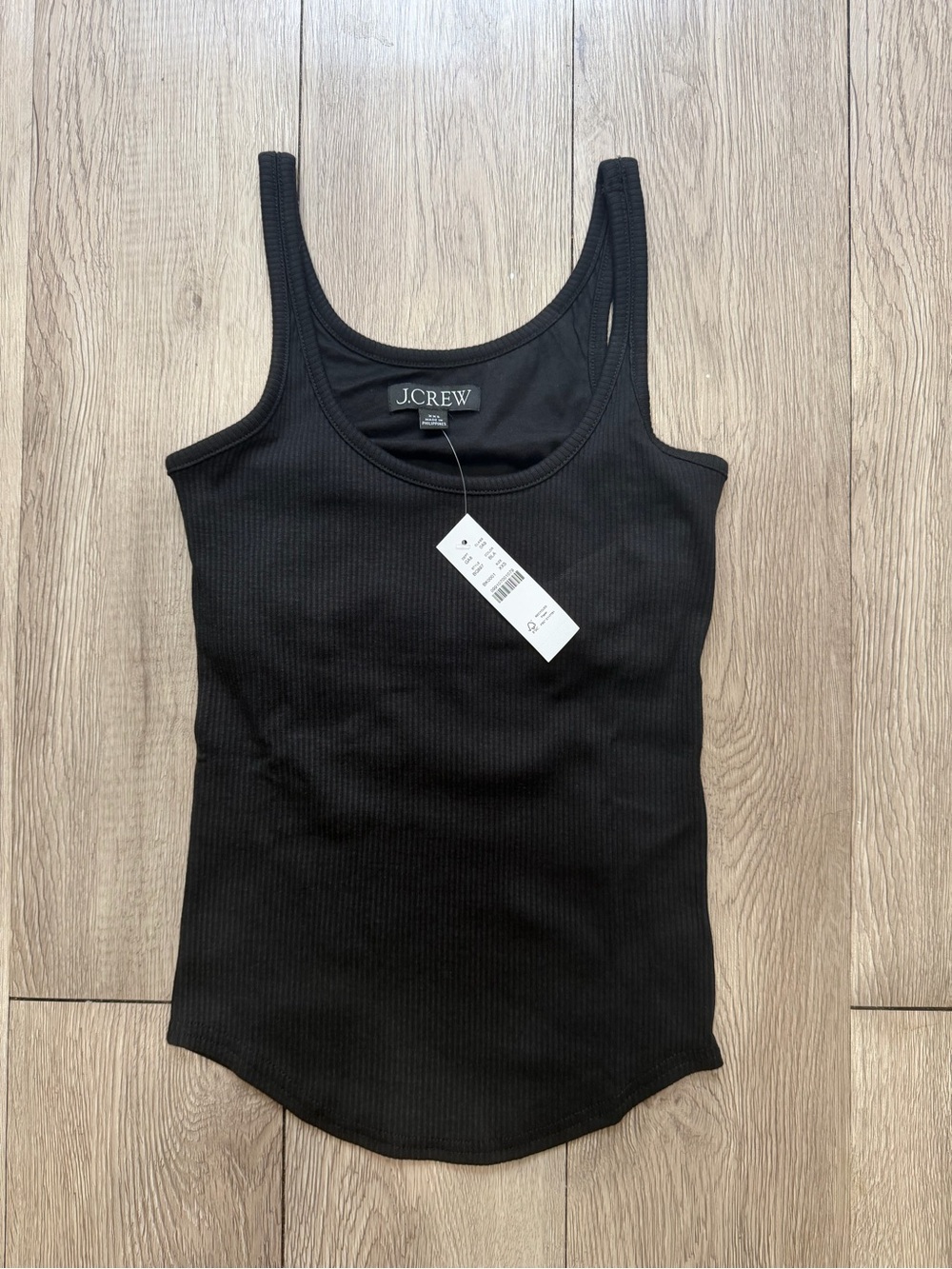 J.Crew ribbed tank top with built in top xxs